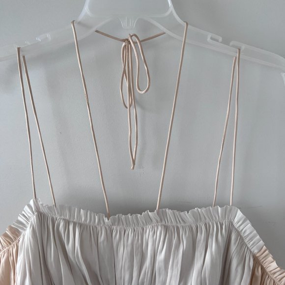 NWT Ulla Johnson Calista Peplum Tank in Opal - Picture 7 of 13